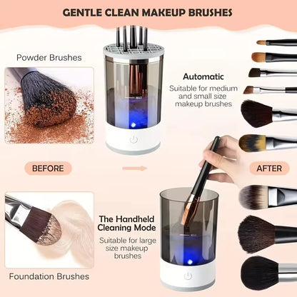 3 in 1 Electric Makeup Brush Cleaner USB Plug Portable Eyeshadow Brush Holder Holder Tools and Dryer Beauty Makeup Tools