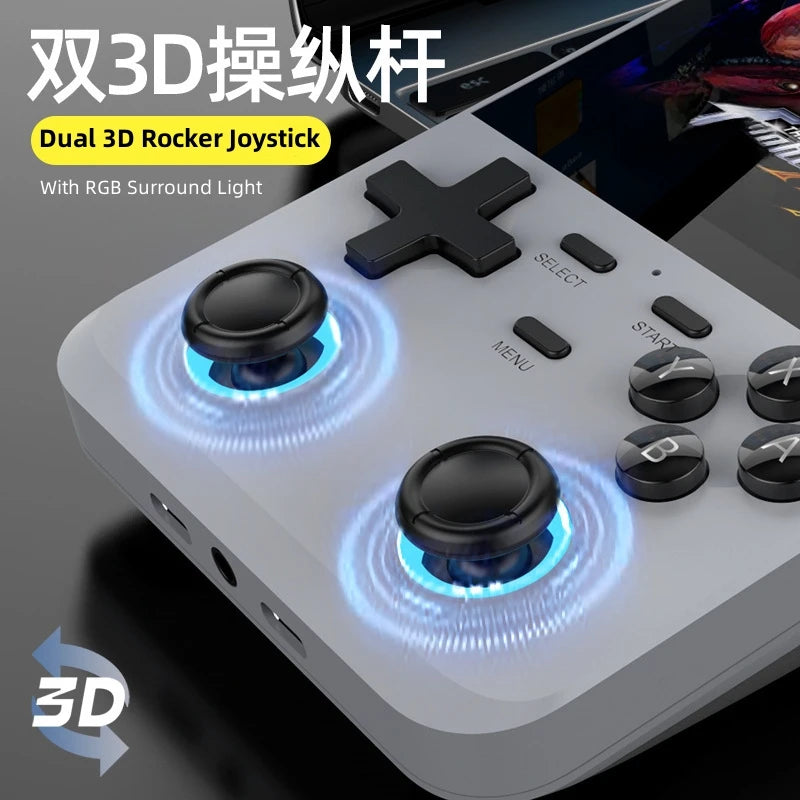 D007 Plus/ X6 3.5 Inch IPS Screen Handheld Game Players Dual Joystick 10000+ Game Retro Devices Portable Game Consoles