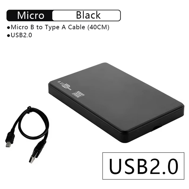 G06 USB3.0/2.0 HDD Enclosure 2.5Inch Serial Port SATA SSD Hard Drive Case Support 6TB Transparent Mobile External HDD Case