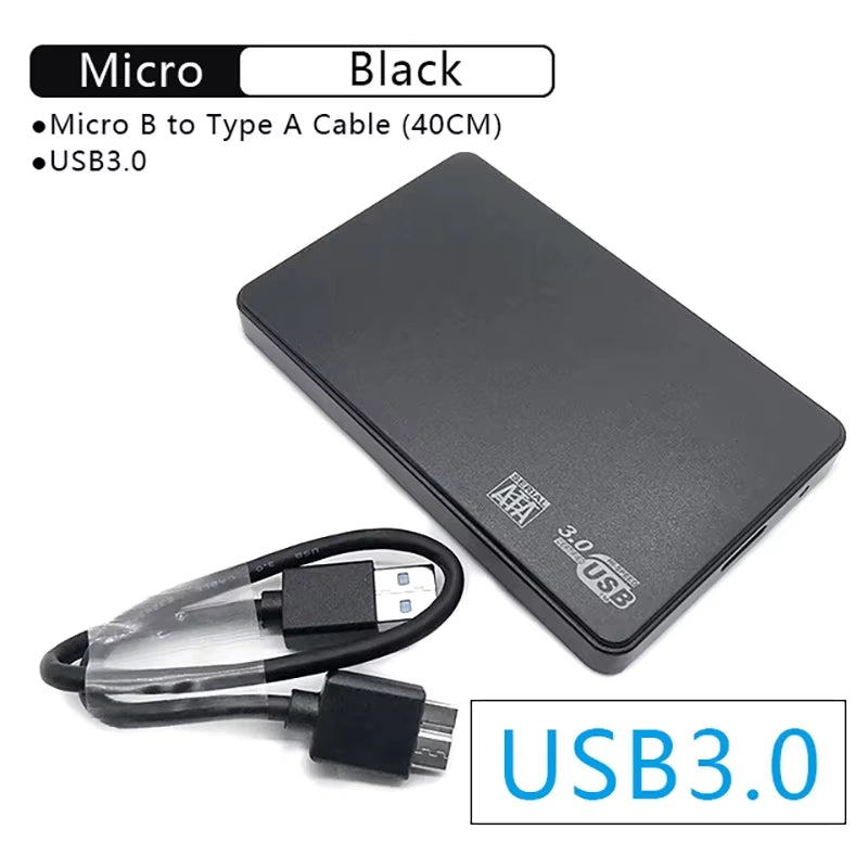 G06 USB3.0/2.0 HDD Enclosure 2.5Inch Serial Port SATA SSD Hard Drive Case Support 6TB Transparent Mobile External HDD Case